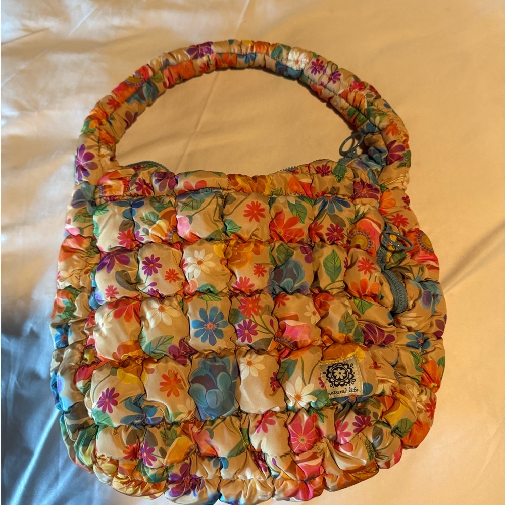 Floral Quilted Women's Bag natural life